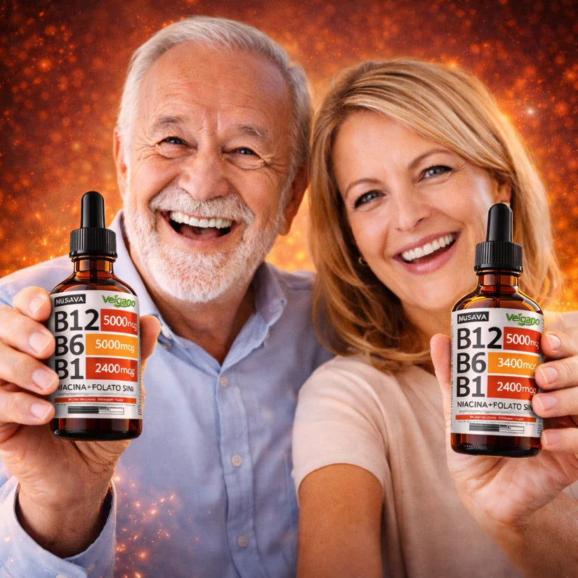 ⚡🧠 Vitaminas B12 + B6 + B1 Líquidas | Más Energía, Enfoque y Bienestar Diario 🍃💪 - 2x1 HOY 🔥